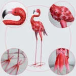 sodo-dekoracija-stovintis-flamingas