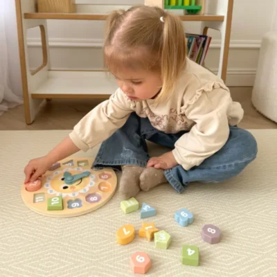 medinis-edukacinis-laikrodis-vaikams-delione-su-formomis