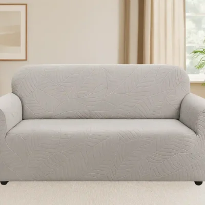 trivietis-tamprus-sofos-uzvalkalas-su-lapu-rastu-sviesiai-smelio-spalvos-190-230-cm