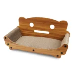 kaciu-draskykle-gultas-su-mediniu-remu-55-cm