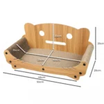 kaciu-draskykle-gultas-su-mediniu-remu-55-cm