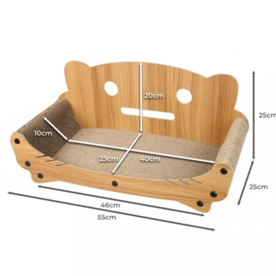 kaciu-draskykle-gultas-su-mediniu-remu-55-cm