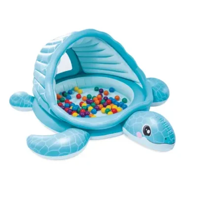 pripuciamas-vaikiskas-baseinas-vezlys-su-stogeliu-ir-kamuoliukais-218x206x97-cm