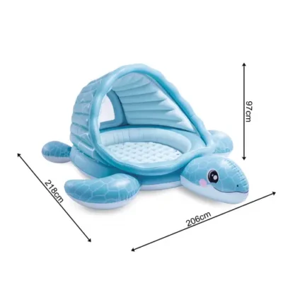 pripuciamas-vaikiskas-baseinas-vezlys-su-stogeliu-ir-kamuoliukais-218x206x97-cm