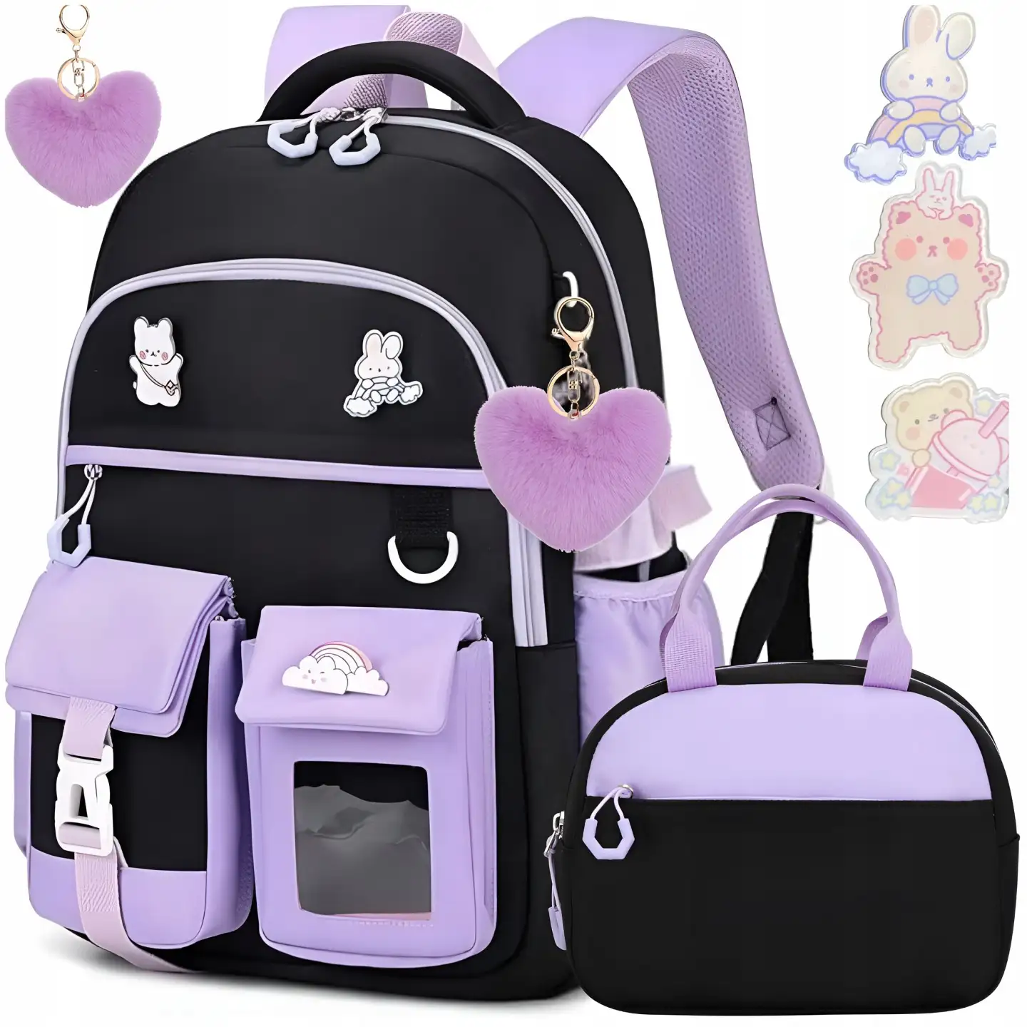 mokykline-kuprine-mergaitems-su-pietu-krepsiu-6in1 mokykline-kuprine-mergaitems-su-pietu-krepsiu-6in1