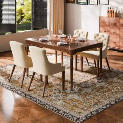 skalbiamas-trumpaplaukis-kilimas-229-x-290-cm-rudai-zalias-vintazinio-stiliaus