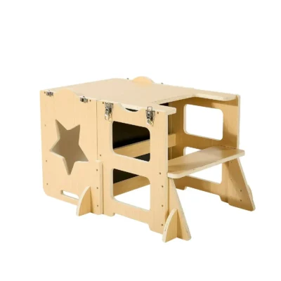 montessori-bokstelis-vaikams-4-in-1-su-staliuku-ir-kedute