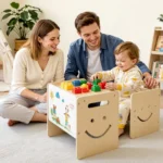 vaikiskas-montessori-staliukas-ir-kedute-su-reguliuojamu-auksciu