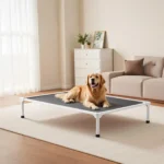 paaukstintas-sunu-guolis-su-aliuminio-remu-xl-125-x-83-cm-pilkas