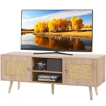 tv-spintele-su-rotango-durelemis-ir-reguliuojama-lentyna-120-cm-azuolo-spalvos
