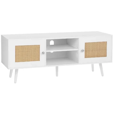 tv-spintele-su-rotango-durelemis-ir-reguliuojama-lentyna-120-cm-balta