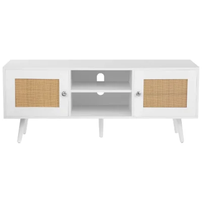 tv-spintele-su-rotango-durelemis-ir-reguliuojama-lentyna-120-cm-balta