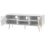 tv-spintele-su-rotango-durelemis-ir-reguliuojama-lentyna-120-cm-balta