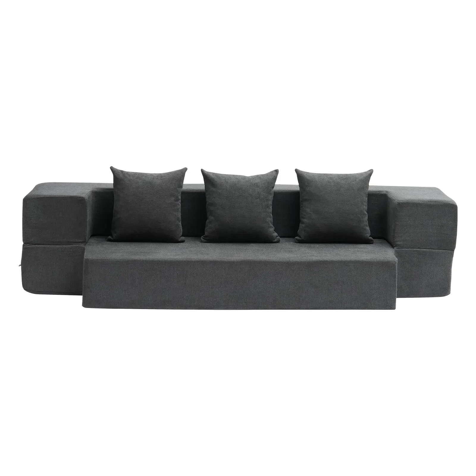 sulankstoma-sofa-lova-3in1-su-3-pagalvelemis-103-x-193-cm-tamsiai-pilka sulankstoma-sofa-lova-3in1-su-3-pagalvelemis-103-x-193-cm-tamsiai-pilka