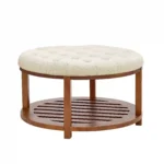 apvalus-pufas-staliukas-su-medine-lentyna-81-cm-naturalios-lino-spalvos
