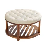 apvalus-pufas-staliukas-su-medine-lentyna-81-cm-naturalios-lino-spalvos