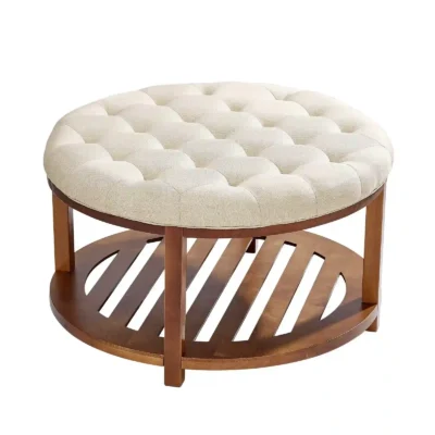 apvalus-pufas-staliukas-su-medine-lentyna-81-cm-naturalios-lino-spalvos