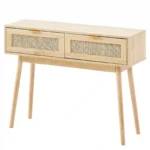 konsolinis-staliukas-su-2-stalciais-ir-rotango-durelemis-100-cm-naturalios-medienos-spalvos