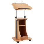 lektoriaus-stovas-su-reguliuojamu-auksciu-ir-ratukais-523-x-40-cm-rudas