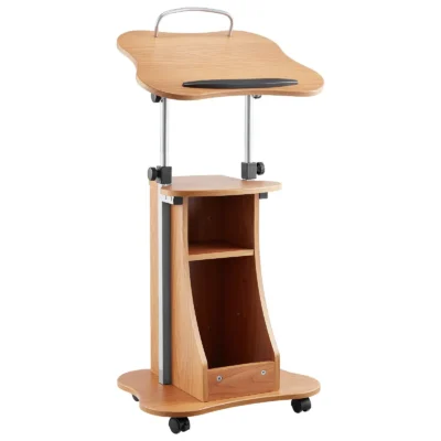 lektoriaus-stovas-su-reguliuojamu-auksciu-ir-ratukais-523-x-40-cm-rudas