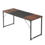 kompiuterinis-stalas-160-x-60-cm-su-metaliniu-remu-rudas-su-juodu