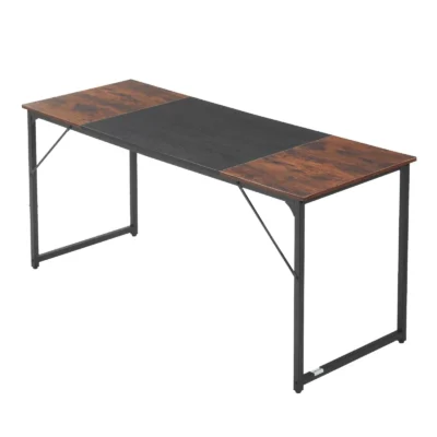 kompiuterinis-stalas-160-x-60-cm-su-metaliniu-remu-rudas-su-juodu