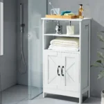 vonios-grindu-spintele-su-2-durimis-ir-reguliuojama-lentyna-51-x-30-x-93-cm-balta