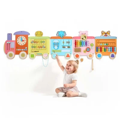 montessori-sensorine-lenta-18-veiklu-5-daliu-traukinio-formos