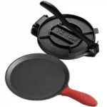 ketaus-tortiliju-presas-25-cm-su-keptuve-ir-100-kepimo-popieriaus-lapu-2